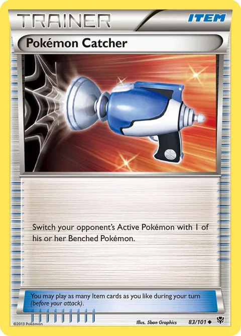 Pokemon Catcher #83/101 Reverse Holofoil Pokémon card from Plasma Blast