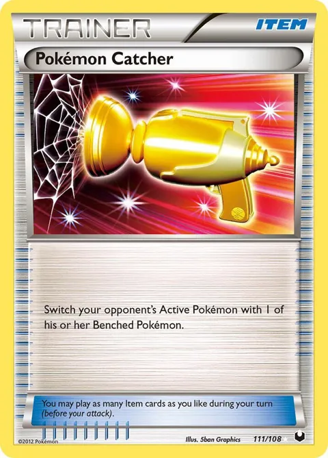 Pokemon Catcher Gold #111/108 Holofoil Pokémon card from Dark Explorers