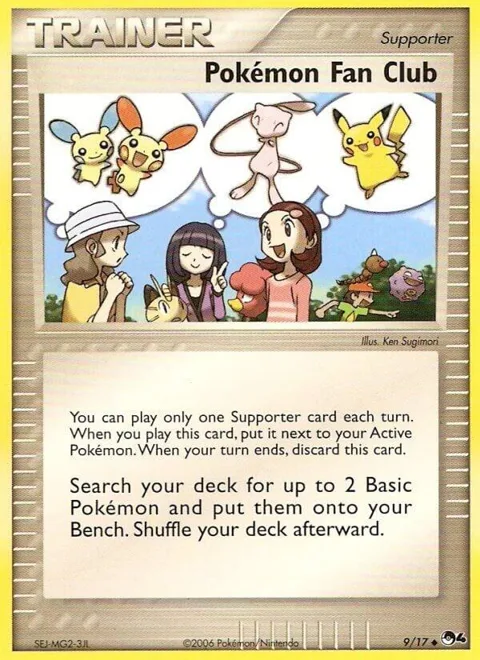 Pokemon Fan Club #009/017 Pokémon card from POP Series 4