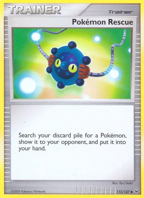 Pokemon Rescue #115/127 Reverse Holofoil Pokémon card from Platinum