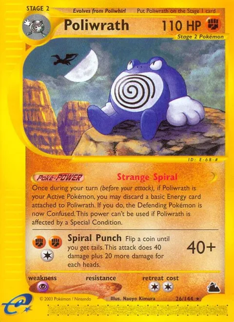 Poliwrath 26 #026/144 Pokémon card from Skyridge