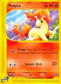Ponyta #126/165 Reverse Holofoil Pokémon card from Expedition