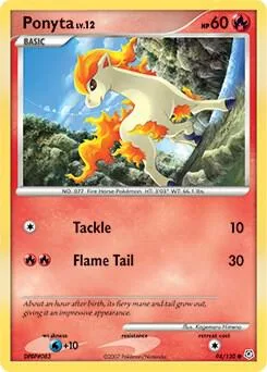 Ponyta #94/130 Pokémon card from Diamond and Pearl