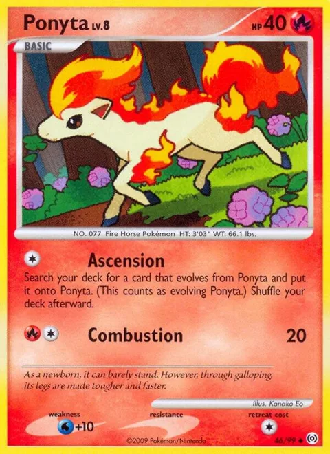 Ponyta 46 #46/99 Reverse Holofoil Pokémon card from Arceus