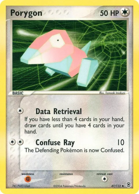 Porygon #47/112 Pokémon card from EX FireRed & LeafGreen