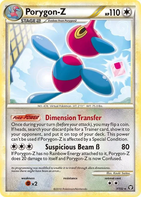 Porygon-Z #7/102 Holofoil Pokémon card from Triumphant