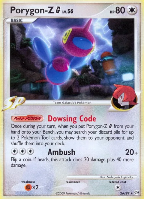 Porygon-Z G #26/99 Reverse Holofoil Pokémon card from Arceus