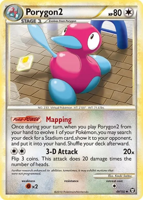 Porygon2 #49/102 Reverse Holofoil Pokémon card from Triumphant
