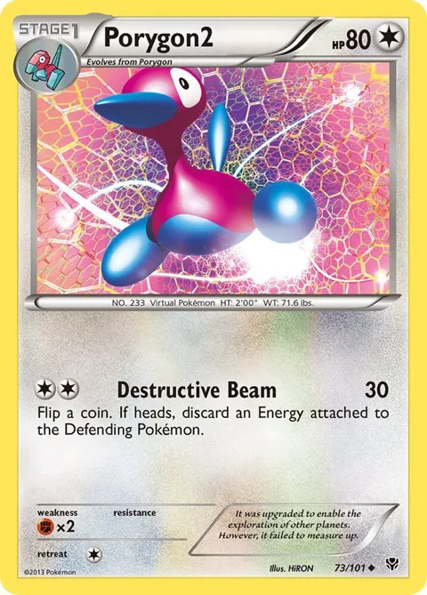 Porygon2 #73/101 Pokémon card from Plasma Blast