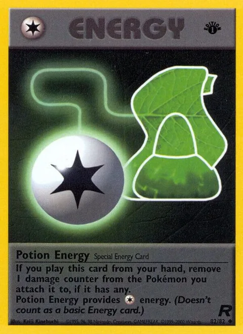 Potion Energy #82/82 Unlimited Pokémon card from Team Rocket