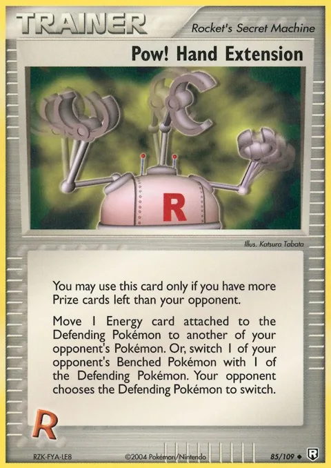 Pow! Hand Extension #85/109 Reverse Holofoil Pokémon card from EX Team Rocket Returns