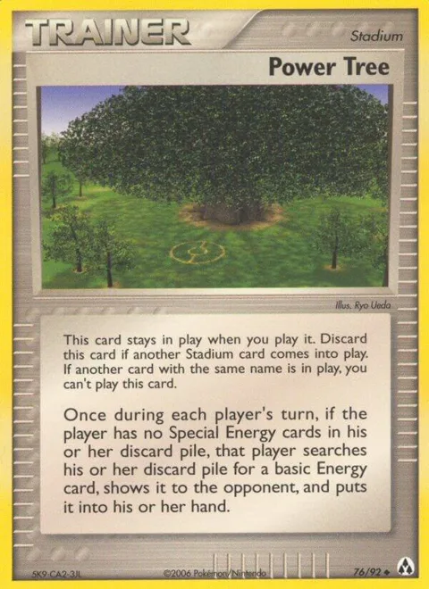 Power Tree #76/92 Reverse Holofoil Pokémon card from EX Legend Maker