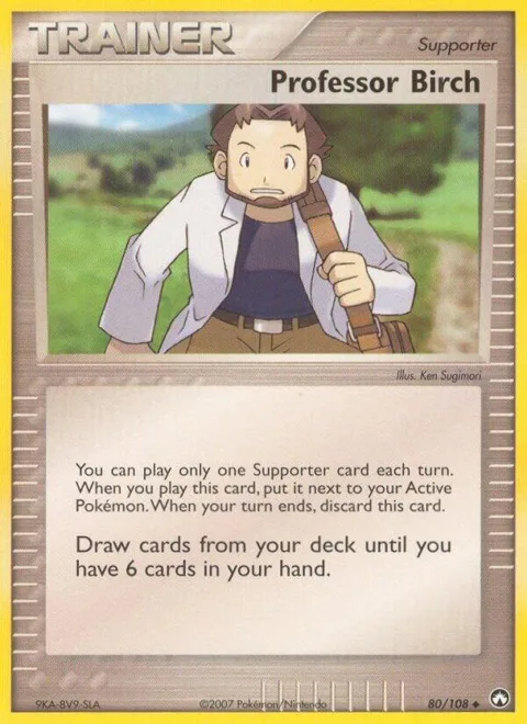 Professor Birch #80/108 Pokémon card from EX Power Keepers
