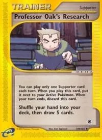 Professor Oak's Research #149/165 Reverse Holofoil Pokémon card from Expedition