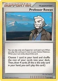 Professor Rowan #112/130 Reverse Holofoil Pokémon card from Diamond and Pearl