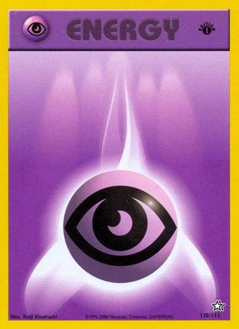 Psychic Energy #110/111 1st Edition Pokémon card from Neo Genesis