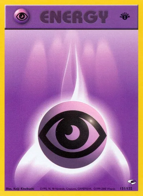 Psychic Energy #131/132 1st Edition Pokémon card from Gym Heroes