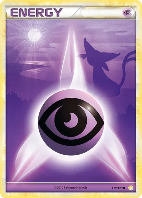 Psychic Energy #119/123 Pokémon card from HeartGold SoulSilver