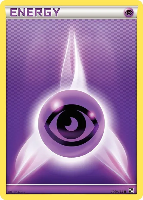 Psychic Energy #109/114 Pokémon card from Black and White