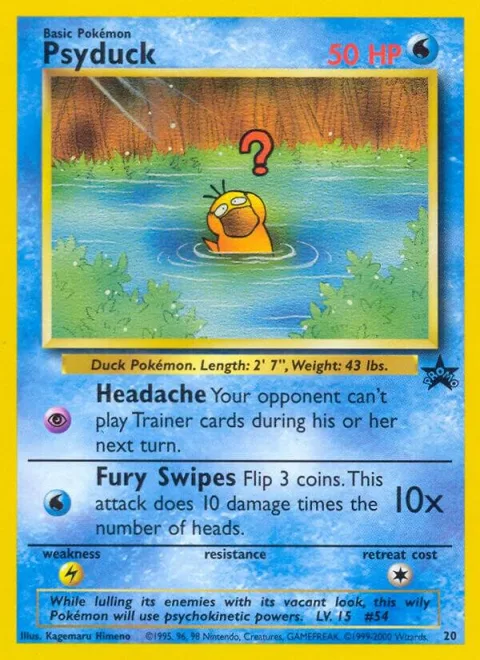 Psyduck #20/53 Pokémon card from WoTC Promo