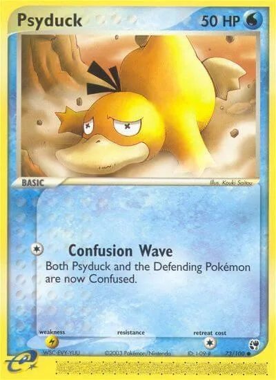 Psyduck #73/100 Pokémon card from EX Sandstorm
