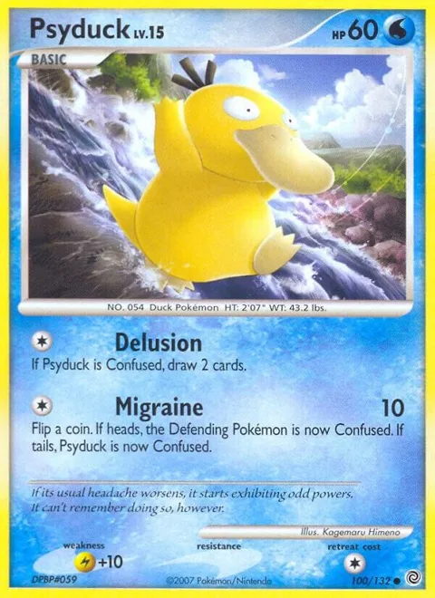 Psyduck #100/132 Pokémon card from Secret Wonders