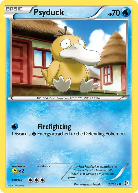 Psyduck 33 #33/149 Pokémon card from Boundaries Crossed