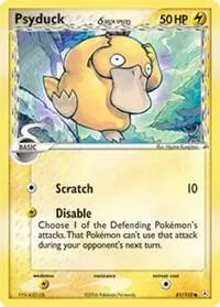 Psyduck Delta Species #81/110 Reverse Holofoil Pokémon card from EX Holon Phantoms