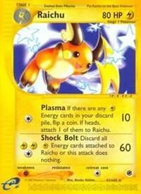 Raichu 61 #061/165 Pokémon card from Expedition