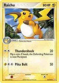 Raichu #51/110 Reverse Holofoil Pokémon card from EX Holon Phantoms