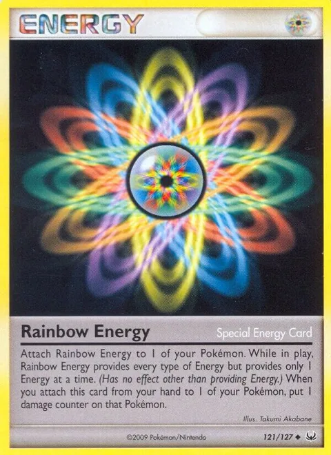 Rainbow Energy #121/127 Pokémon card from Platinum