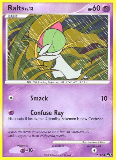 Ralts #015/017 Pokémon card from POP Series 7