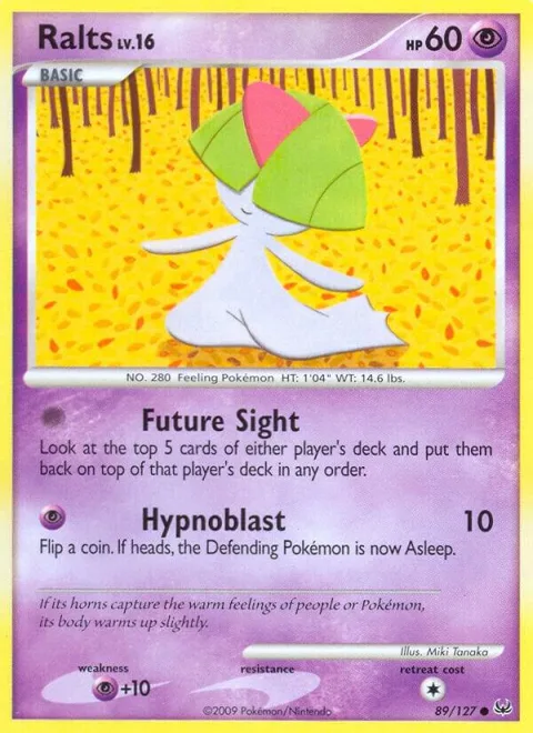 Ralts #89/127 Pokémon card from Platinum