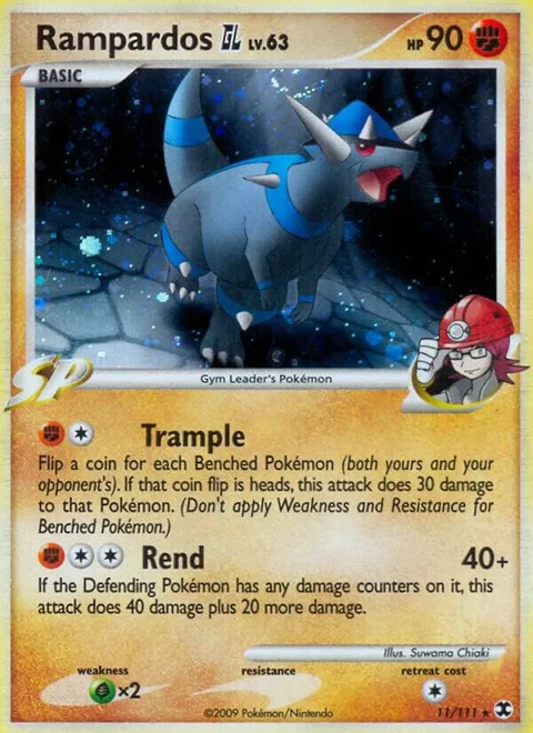 Rampardos GL #11/111 Holofoil Pokémon card from Rising Rivals
