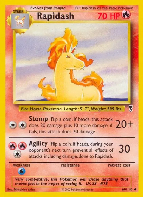 Rapidash #060/110 Pokémon card from Legendary Collection