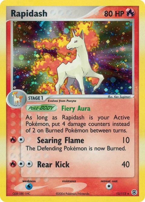 Rapidash #13/112 Pokémon card from EX FireRed & LeafGreen