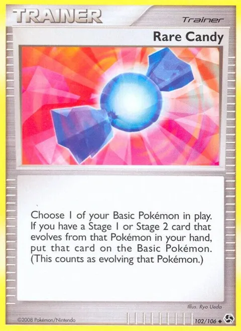 Rare Candy #102/106 Reverse Holofoil Pokémon card from Great Encounters