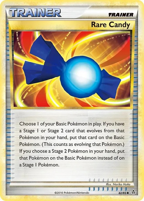 Rare Candy #82/95 Reverse Holofoil Pokémon card from Unleashed