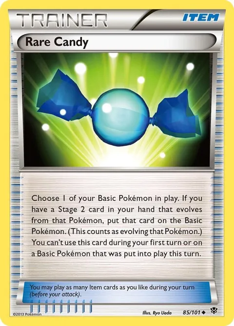 Rare Candy #85/101 Reverse Holofoil Pokémon card from Plasma Blast