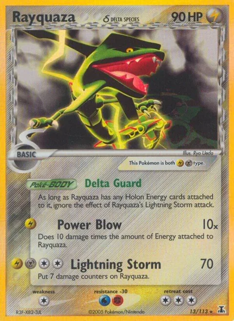 Rayquaza Delta Species #13/113 Holofoil Pokémon card from EX Delta Species