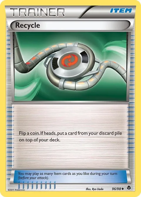 Recycle #96/98 Pokémon card from Emerging Powers