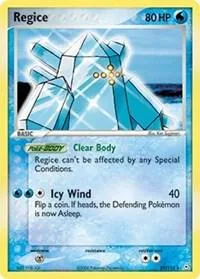 Regice #27/110 Reverse Holofoil Pokémon card from EX Holon Phantoms