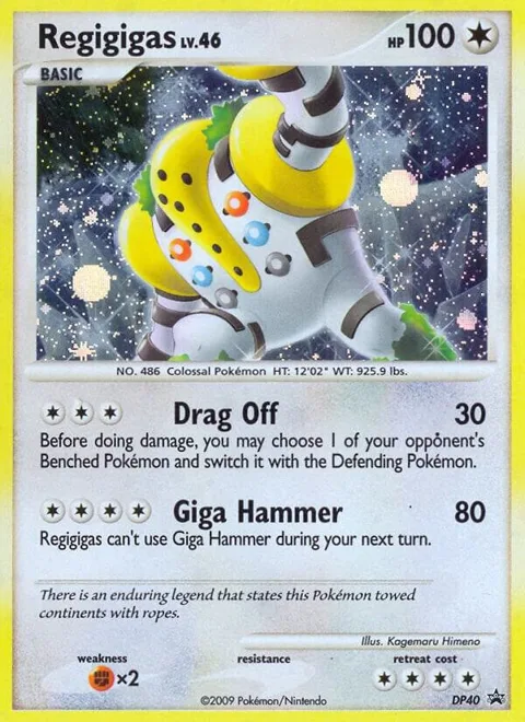 Regigigas #DP40 Holofoil Pokémon card from Diamond and Pearl Promos