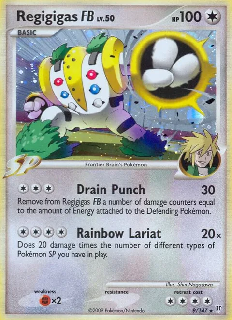 Regigigas FB #9 Reverse Holofoil Pokémon card from Supreme Victors