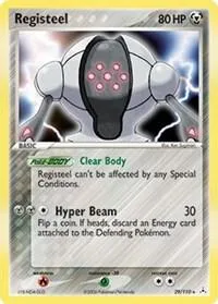 Registeel #29/110 Reverse Holofoil Pokémon card from EX Holon Phantoms