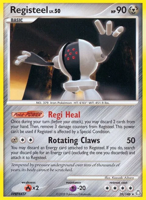 Registeel #39/146 Reverse Holofoil Pokémon card from Legends Awakened