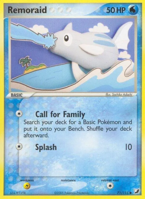 Remoraid #71/115 Reverse Holofoil Pokémon card from EX Unseen Forces