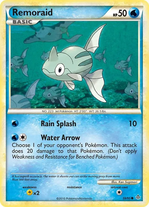 Remoraid #59/95 Pokémon card from Unleashed
