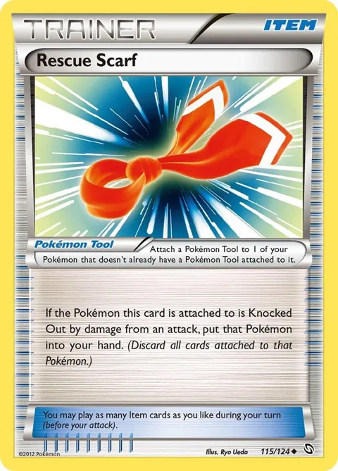 Rescue Scarf #115/124 Reverse Holofoil Pokémon card from Dragons Exalted
