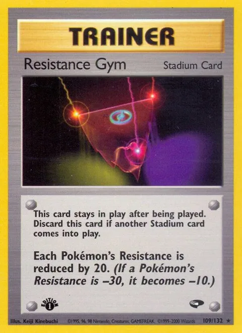 Resistance Gym #109/132 1st Edition Pokémon card from Gym Challenge